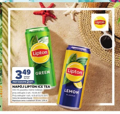 Napój Lipton Ice Tea promocja w Stokrotka