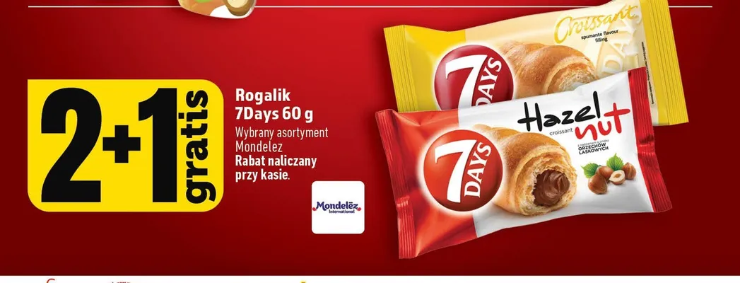 Rogalik z nadzieniem o smaku szampana 7Days Croissant promocja w TOPAZ