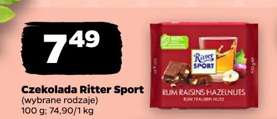 Czekolada Ritter Sport promocja w Netto