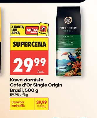 Kawa ziarnista Cafe d'Or Single Origin Brasil promocja w Biedronka
