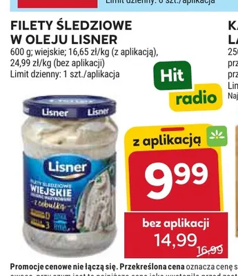 Filety śledziowe wiejskie w oleju Lisner promocja w Stokrotka