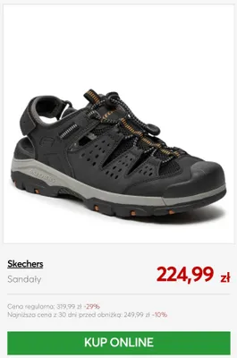 Sandały Skechers promocja w eobuwie.pl