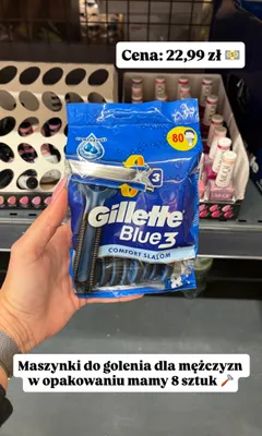 Maszynka do golenia Gillette blue 3 promocja w Biedronka
