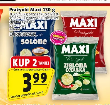 Prażynki Maxi solone promocja w Prim Market