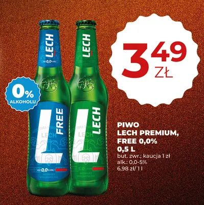 Piwo bezalkoholowe Lech promocja w Duży Ben