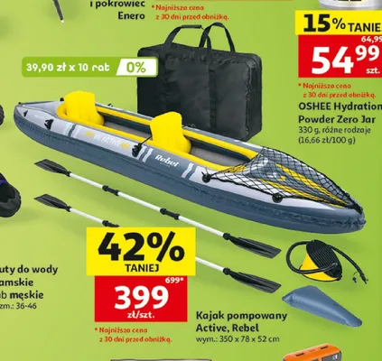 Kajak pompowany Active promocja w Auchan