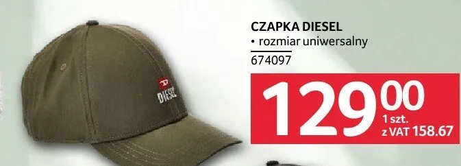 Czapka Diesel rozmiar uniwersalny promocja w Selgros