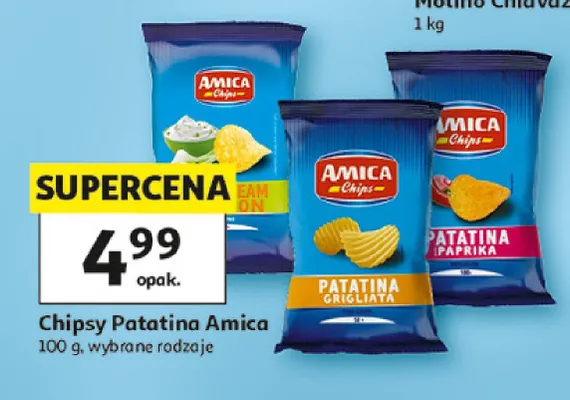 Chipsy Patatina Amica promocja w Auchan
