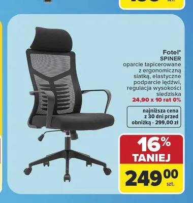 Fotel SPINER promocja w Carrefour