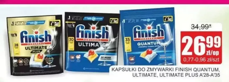 Kapsułki do zmywarki Finish Ultimate promocja w Bingo