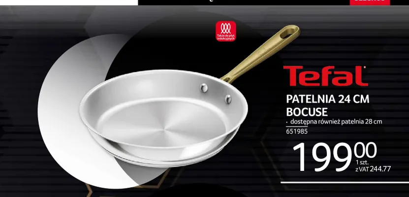 Patelnia 24 cm Bocuse Tefal promocja w Selgros