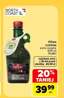 Oliwa extra vergine Coppini promocja w Carrefour Market