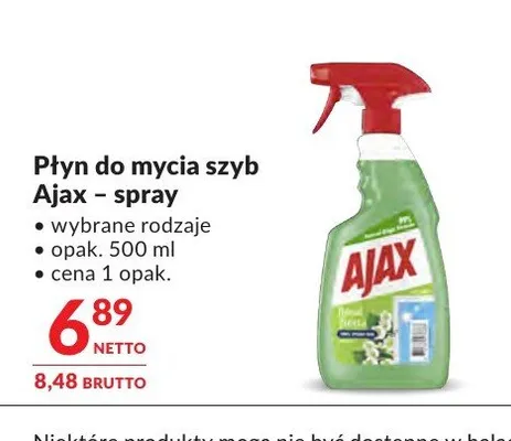 Płyn do mycia szyb Ajax Floral Fiesta spray promocja w Makro