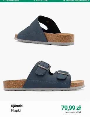 Klapki Björndal promocja w Deichmann