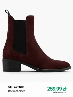 Botki chelsea 5th Avenue promocja w Deichmann