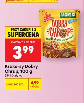 Krakersy Dobry Chrup Laikonik promocja w Biedronka