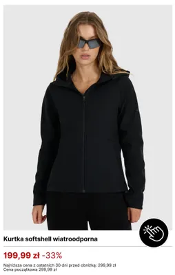 Kurtka softshell wiatroodporna 4F promocja w 4F