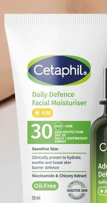Krem nawilżający do twarzy Cetaphil Daily Defence Facial Moisturiser AM SPF 30 promocja w Hebe