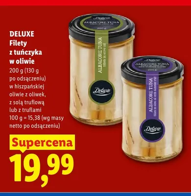 Filety z tuńczyka w oliwie z truflami Deluxe promocja w Lidl