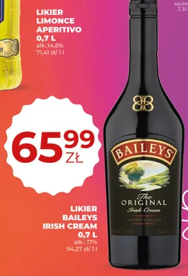 Likier baileys irish cream promocja w Duży Ben