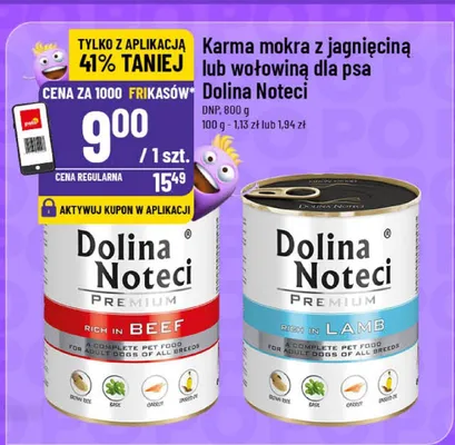 Karma mokra z jagnięciną lub wołowiną dla psa promocja w POLOmarket