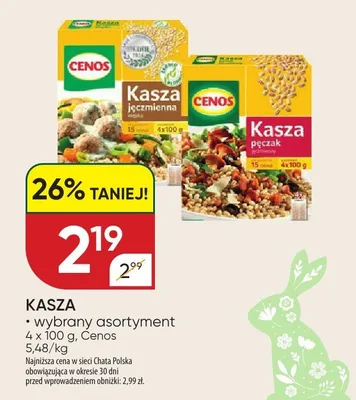 Kasza pęczak promocja w Chata Polska