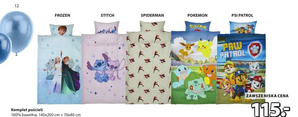 Komplet pościeli Stitch promocja w Jysk