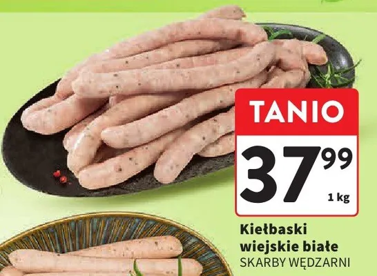 Kiełbaski wiejskie białe promocja w Intermarche