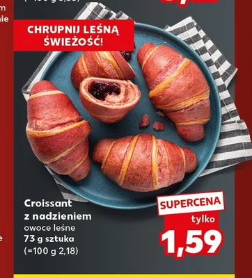 Croissant z nadzieniem owoce leśne promocja w Kaufland
