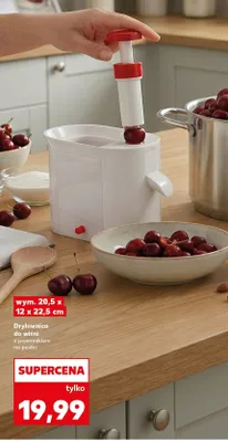 Drylownica do wiśni z pojemnikiem na pestki 20,5x12x22,5 cm promocja w Kaufland