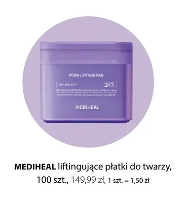 Liftingujące płatki do twarzy Mediheal promocja w Hebe