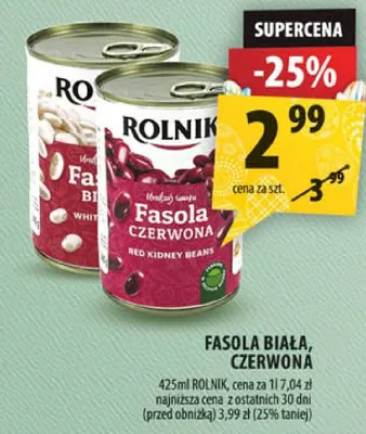 Fasola biała, czerwona promocja w Arhelan
