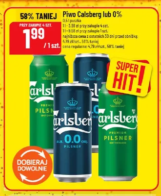 Piwo Carlsberg Premium Pilsner promocja w POLOmarket