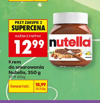 Krem do smarowania Nutella promocja w Biedronka
