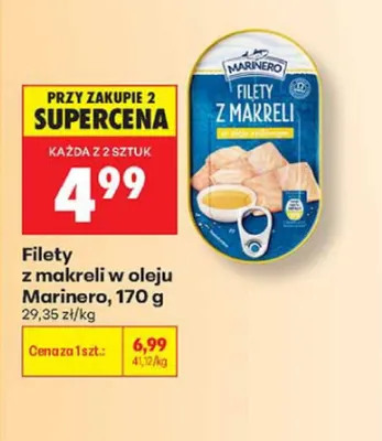 Filety z makreli w oleju Marinero promocja w Biedronka