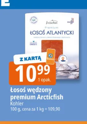 Łosoś wędzony premium Arcticfish Kohler promocja w Leclerc