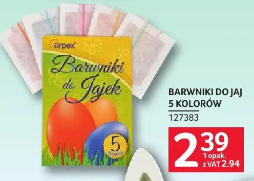 Barwniki do jaj 5 kolorów promocja w Selgros