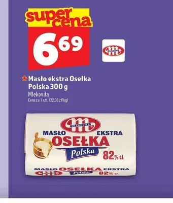Masło ekstra Osełka Polska Mlekovita promocja w TOPAZ