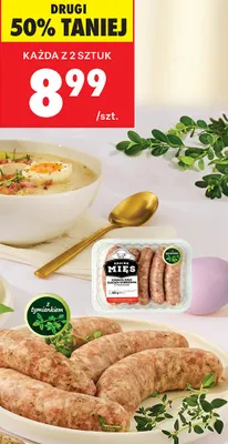 Kiełbasa biała surowa z tymiankiem promocja w Biedronka