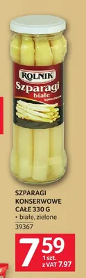 Szparagi konserwowe całe zielone Rolnik promocja w Selgros