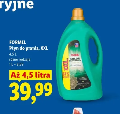 Płyn do prania XXL Formil promocja w Lidl