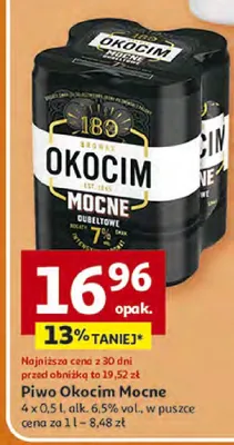 Piwo okocim mocne promocja w Auchan