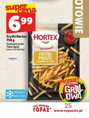 Frytki Hortex promocja w TOPAZ