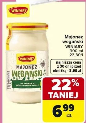 Majonez wegański promocja w Carrefour Market