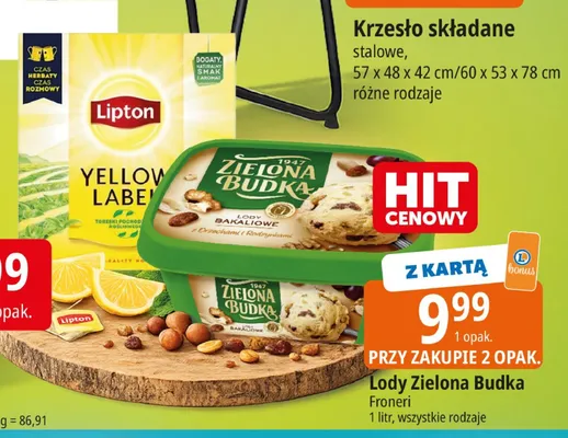 Herbata czarna ekspresowa Yellow Label Lipton promocja w Leclerc