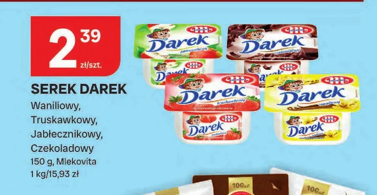 Serek Darek truskawkowy promocja w Chorten
