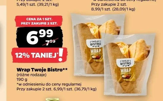 Wrap Twoje Bistro promocja w Netto