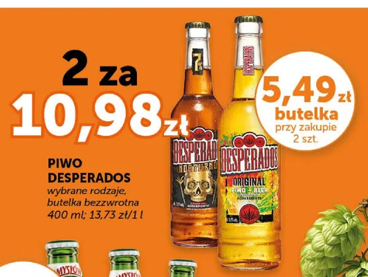 Piwo Desperados Original butelka bezzwrotna promocja w Euro Sklep