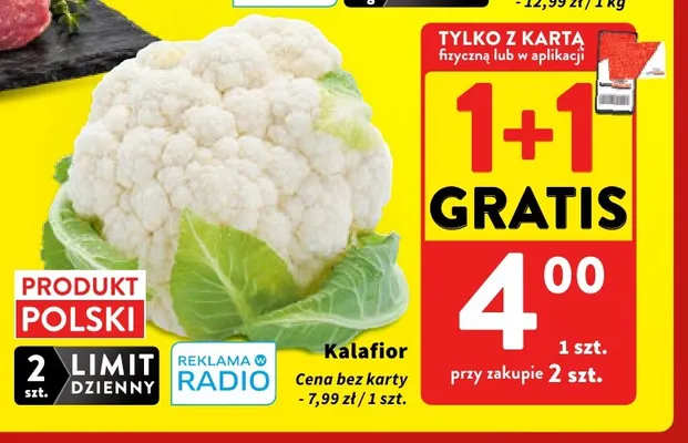 Kalafior promocja w Intermarche