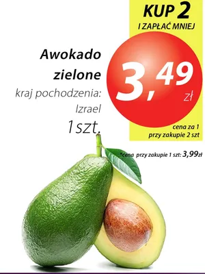 Awokado zielone promocja w Market Point